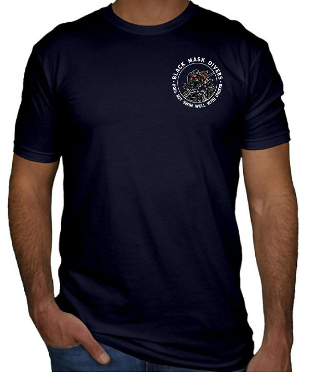 Does Not Swim Well With Others T-shirt - Navy